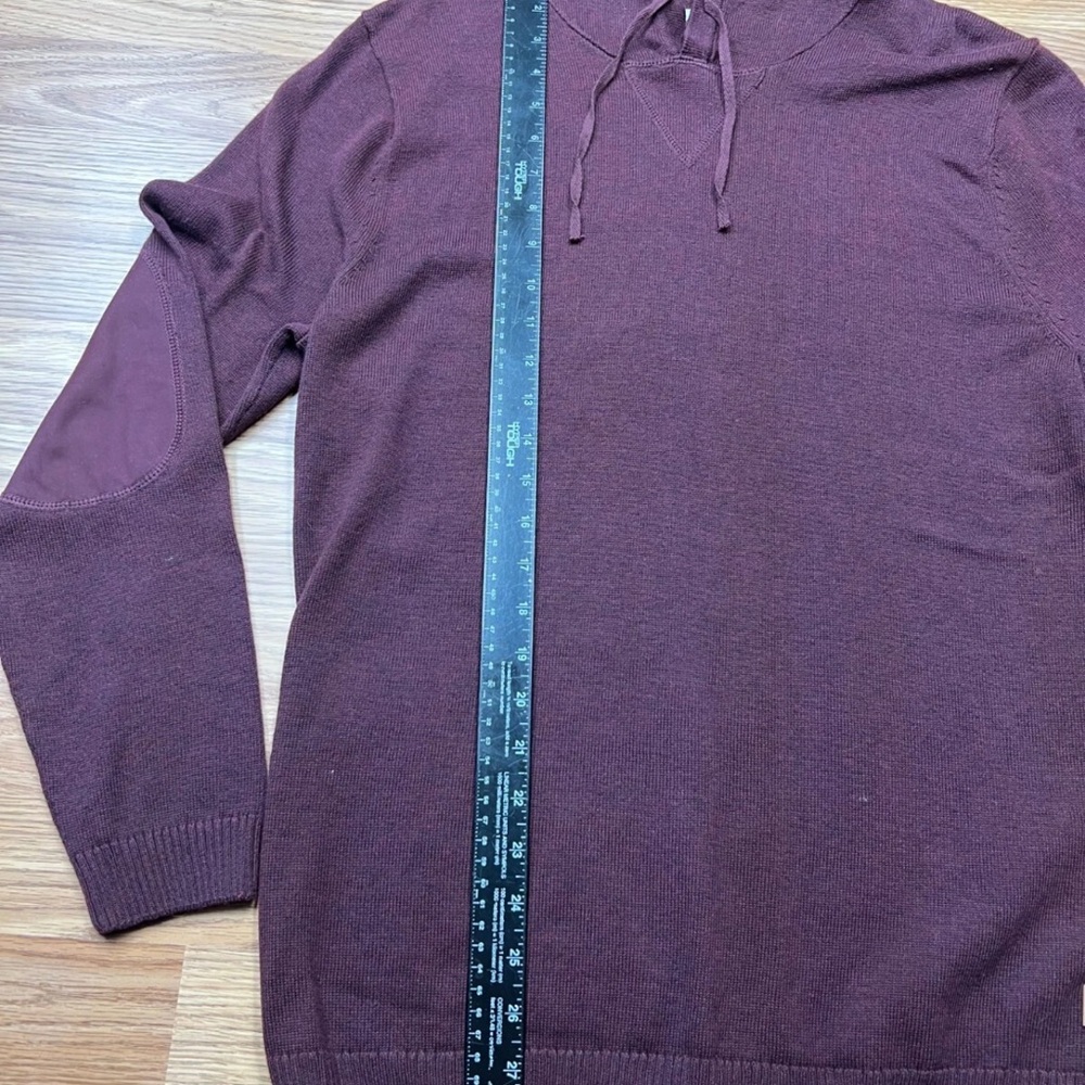 The Normal Brand Men's Burgundy Hoodie - Picture 7 of 7